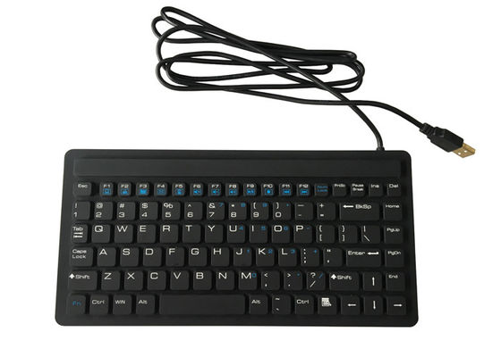 87 Keys Silicone USB PS/2 Medical Keyboard IP68 Waterproof FCC