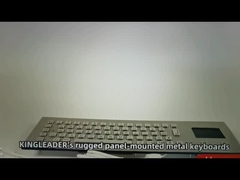 Panelmount Robuste Industrielle Computer Metall Edelstahl Tastatur mit integriertem Touchpad