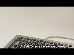 Industriell robuste, hintergrundbeleuchtete Tastatur aus Edelstahl