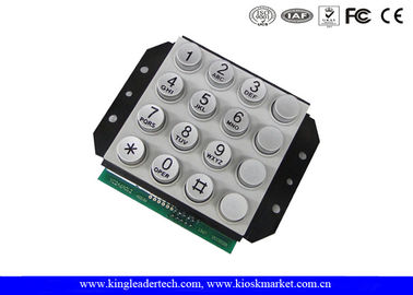 kaufen Vandale - Matrix-Tür-Zugangs-numerische Tastatur des Beweis-4 x 4 mit 16 runden Schlüsseln online manufacture