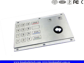 kaufen Vandale-sichere schroffe Matel-Tastatur mit 16 ebenen Schlüsseln und integrierter optischer Rollkugel online manufacture