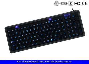 kaufen Waschbare schwarze Silikon-Tastatur USB-Schnittstellen-langes Leben des Super Slim-IP68 online manufacture