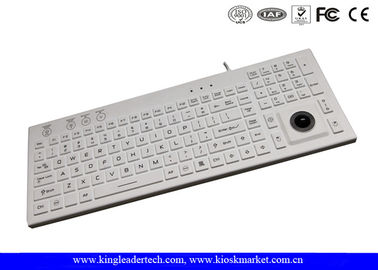 kaufen Hintergrundbeleuchtungs-Silikon-Tastatur kundenspezifisches CER-FCC weiße mit Rollkugel online manufacture
