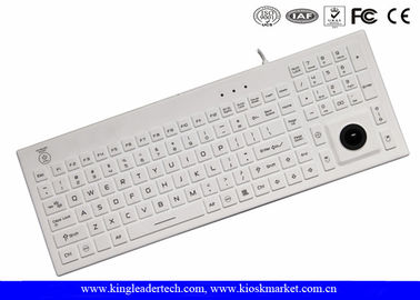 kaufen Weiße super dünne USB Silikon-Tastatur IP68 mit Ein/Aus-Schalter online manufacture