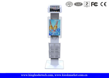 kaufen Freistehender Ministand Ipad sicherer Ipad-Kiosk verschließbar, Logo-Platte und Broschüren-Gestell online manufacture