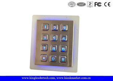 kaufen IP65 veranschlagte Tastatur der Edelstahl-Tastatur-3x4 für Zugriffskontrollsystem online manufacture