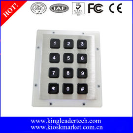 kaufen Edelstahl-numerische Schlüsseltastatur von hinten beleuchtete 12 mit Matrix 3x4 online manufacture