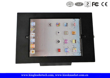 kaufen Matt-Schwarzes walzte Stahl-Ipad-Kiosk-Stand mit Verschluss u. Schlüssel, Kundenbezogenheit kalt online manufacture