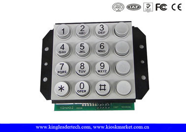 kaufen 16 Schlüssel PIN-Schnittstelle Zink-Legierungs-industrielle numerische Tastatur für Tür-Zugriffskontrolle oder Telefon-System online manufacture
