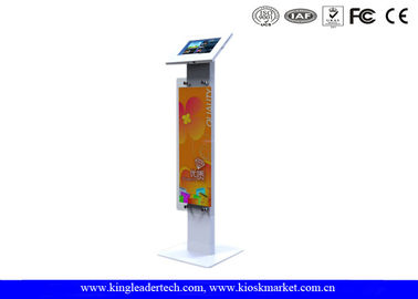kaufen Diebstahlsicherer Metalltablet-Kiosk-Stand mit langer Anschlagtafel für Samsung Tab 10,1 online manufacture