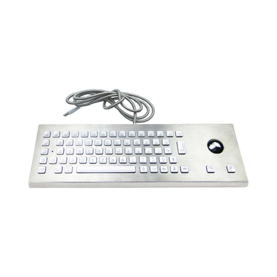 kaufen Backlit Desktop Rugged Waterproof Vandal-Proof Keyboard With Integrated Optical Trackball online manufacture