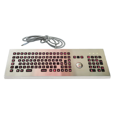 kaufen Hintergrundbeleuchtete, robuste, wasserdichte und vandalensichere Desktop-Tastatur mit integriertem optischen Trackball und Ziffernblock online manufacture