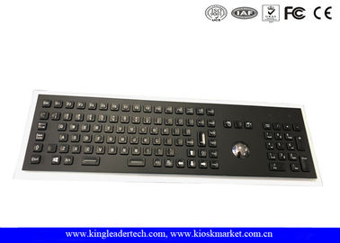 kaufen Volle Schlüssel-galvanisierte industrielle Rollkugel-Tastatur schwarze Schlüssel der Metalltastatur-103 online manufacture