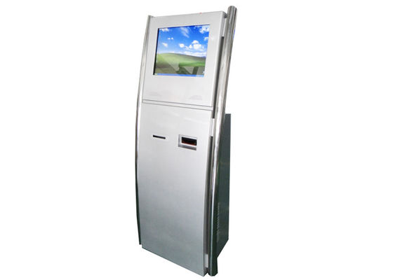 kaufen Alleinstehender Informations-Touch Screen Kiosk 300nits mit zwei Griff Polen online manufacture