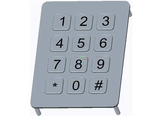 kaufen Schroffe industrielle Metallnumerische Tastatur-Front Side Mounting With Flat-Schlüssel online manufacture