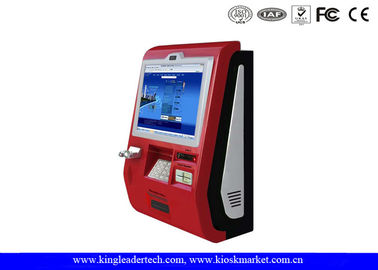 kaufen Touch Screen fertigte Wand-Berg-Kiosk mit Metalltastatur- und -bargeldakzeptanten besonders an online manufacture
