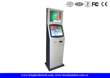 kaufen 15 Zoll-Doppelanzeige SÄGE Touch Screen Kiosk-Boden, der für Gerichtsgebäude-Krankenhaus steht online manufacture