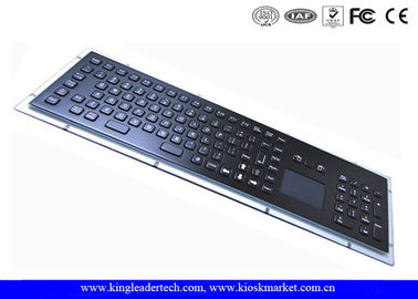 kaufen Schwarze industrielle Kiosk-Tastatur des Metallip65 mit Berührungsfläche und Funktionstasten online manufacture