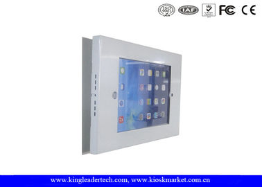 kaufen An der Wand befestigte schroffe Metall-Ipad-Kiosk-Einschließung mit dünner schwarzer Klammer für Ipad 2/3/4/AIR online manufacture
