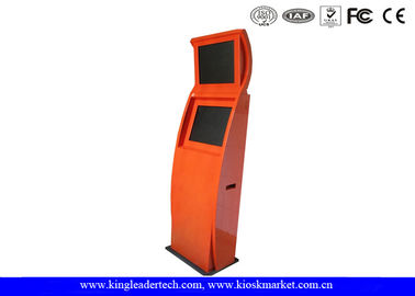kaufen Raumersparnis-dünne freistehende Touch Screen Kiosk-Werbung in zwei Anzeigen online manufacture