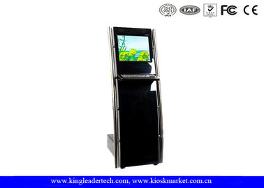 kaufen Raumersparnis-Standardtouch Screen Informations-Kiosk mit Metallkiosk-Tastatur und Rollkugel online manufacture