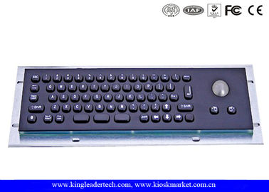 kaufen Kundengerechte kleine schwarze Kiosk-Metallplatten-Berg-Tastatur mit Minirollkugel online manufacture