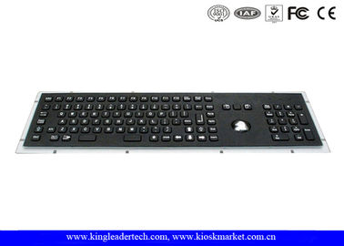 kaufen Wasserdichte schwarze Metallplatten-Berg-Tastatur mit Rollkugel, Funktionstasten und Zahl-Tastatur online manufacture