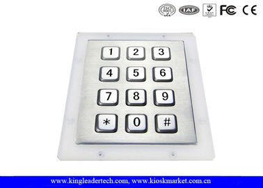 kaufen Voller Reise-Knopf der Metallschlüssel-industrielle numerischen Tastatur-12 für Karten-Maschinen online manufacture