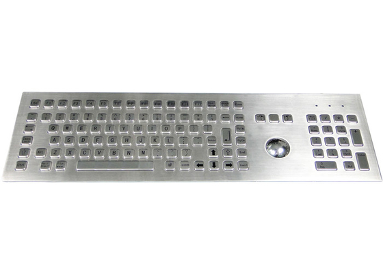 kaufen Front Mounted Industrial Stainless Steel-Tastatur mit Mäusenoten-Ball online manufacture