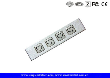 kaufen Funktionsmetallzifferntaste-Auflage, 4 Schlüssel numerische Stailess-Stahl-Tastatur online manufacture