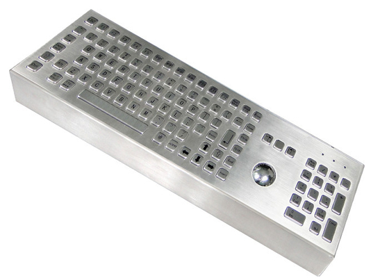 kaufen Industrielle Tischplattentastatur des Metallip68 mit voller Schlüssel-Maus Touchball online manufacture