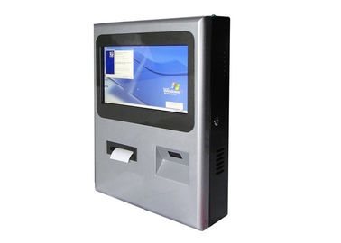 Wallmount Interaktiver IR-Touchscreen-Kiosk mit QR-Code und Barcode-Reader und thermischem Drucker